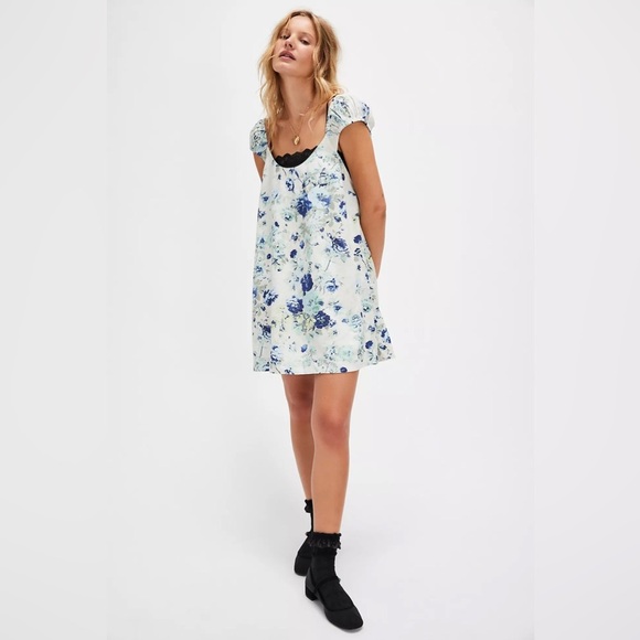 Free People Wildflower Printed Mini Dress